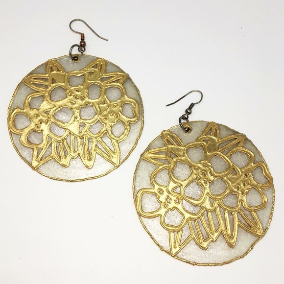 Yendi Jewelry - Custom gold-dipped earrings by Yendi. Yendi Jewelry - Custom gold-dipped earrings by Yendi.